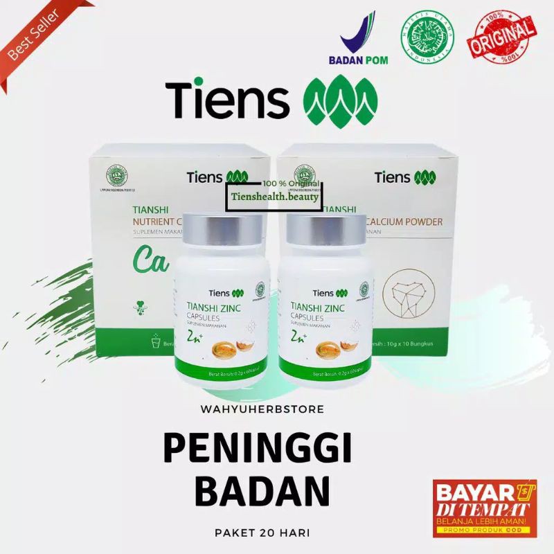 

Peninggi Badan Asli Ampuh Zinc Tiens Grow Up Herbal | susu NHCP | hyper grow
