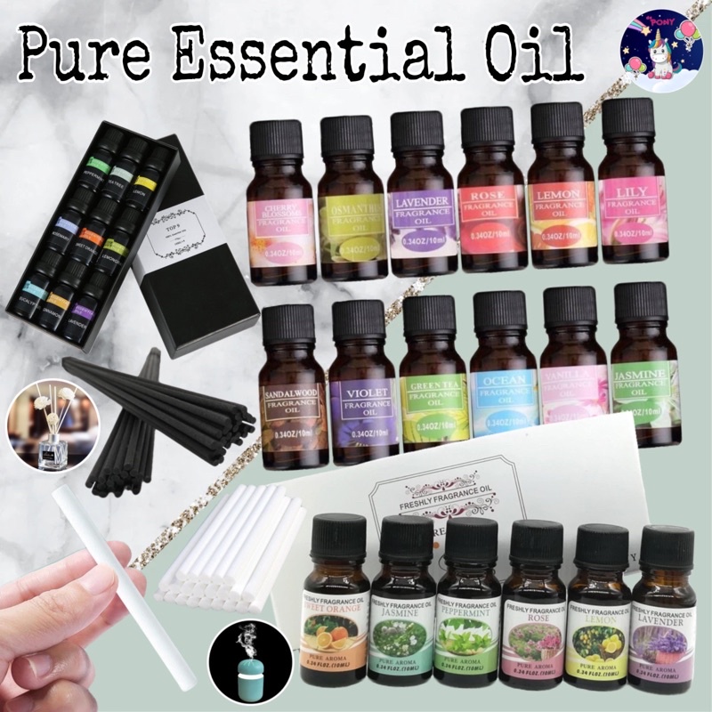 ESSENTIAL OIL DIFFUSER AROMATHERAPY PENGHARUM RUNGAN PEWANGI RUANGAN 10 ml REFFIL ISI ULANG