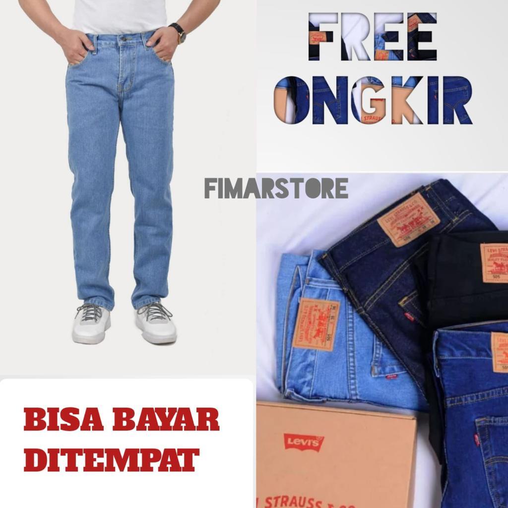 Celana Jeans Pria Panjang Standar Reguller Dewasa Terbaru Premium Original