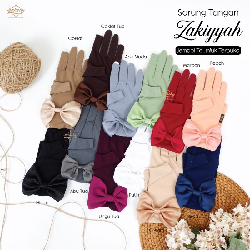 SARUNG TANGAN ZAKIYAH JTT | kaheci indonesia