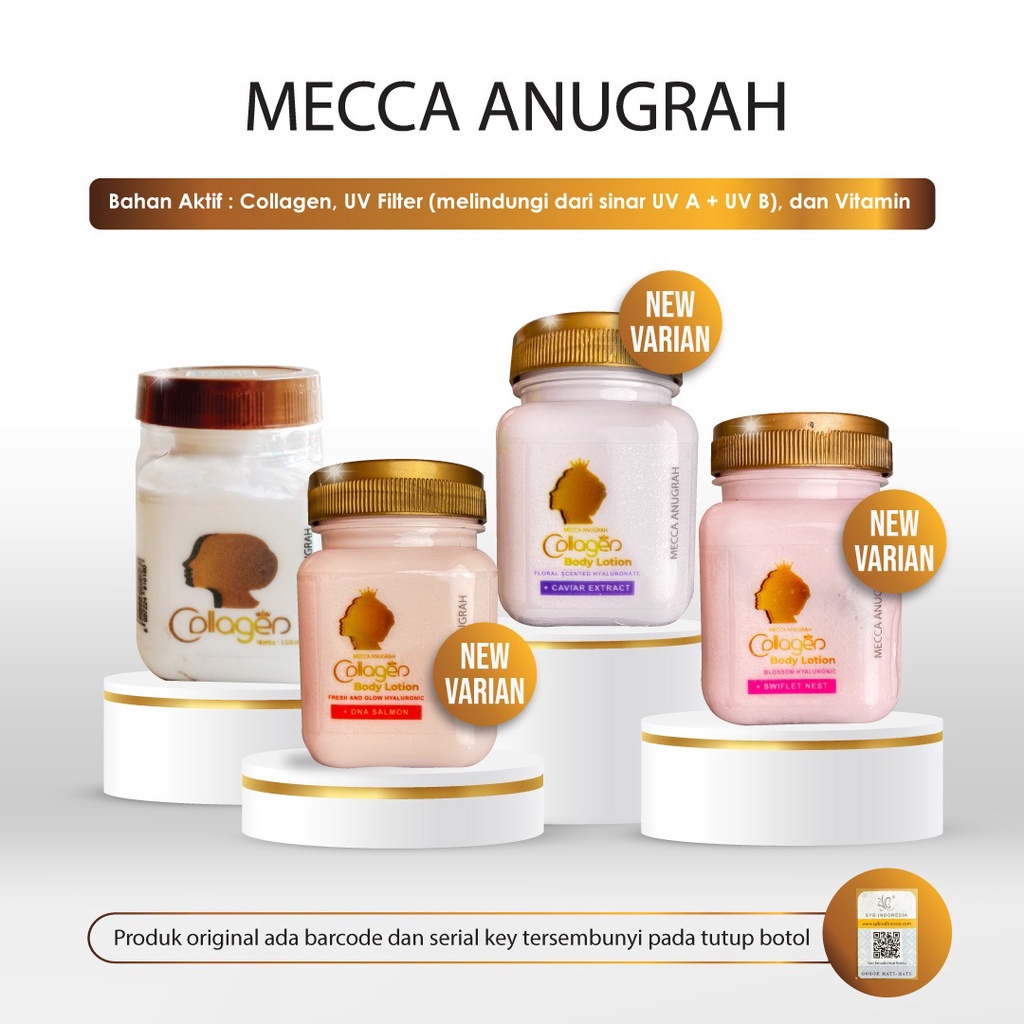 Mecca Anugrah Bibit Collagen Body Lotion by SYB Original 100% (Bitcol)