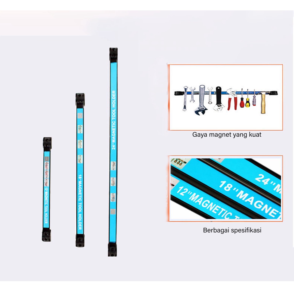 Magnetic Magnet Tool Tempat Perkakas Pisau Magnet Knife Holder Tongkat Magnet