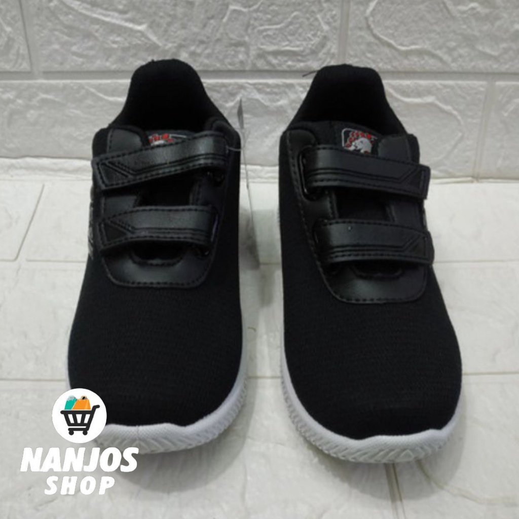 Sepatu Sneaker Stylish Unisex Pria Wanita Sekolah Kerja SD-SMA Pro ATT JAC 302 V Hitam Putih