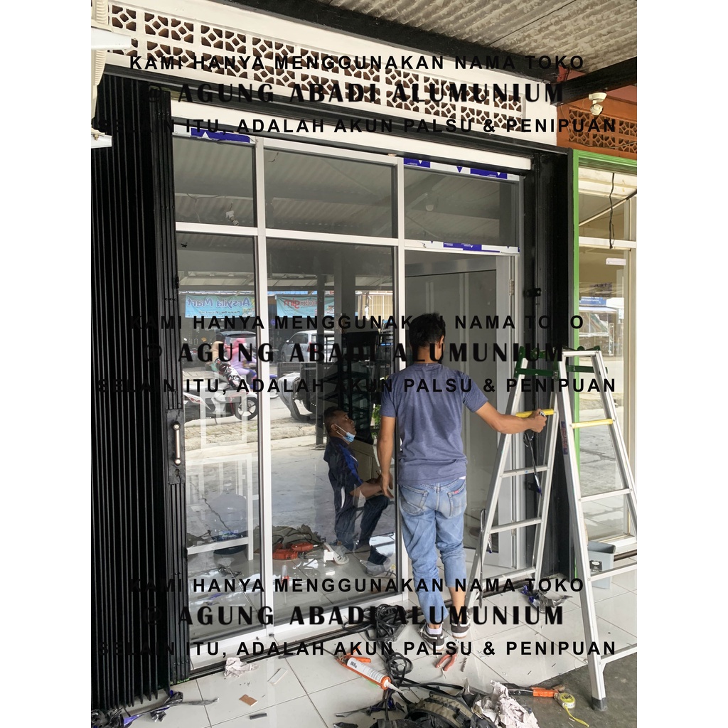 Kusen Alumunium Toko / Ruko Alexindo Silver ( Link Pesanan )