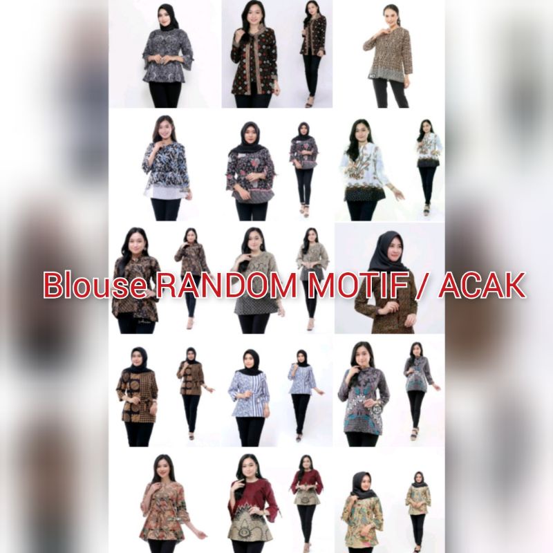 Batik wanita ASJ SA HRB026 Kenongo Kemeja Tosca Pendek-12