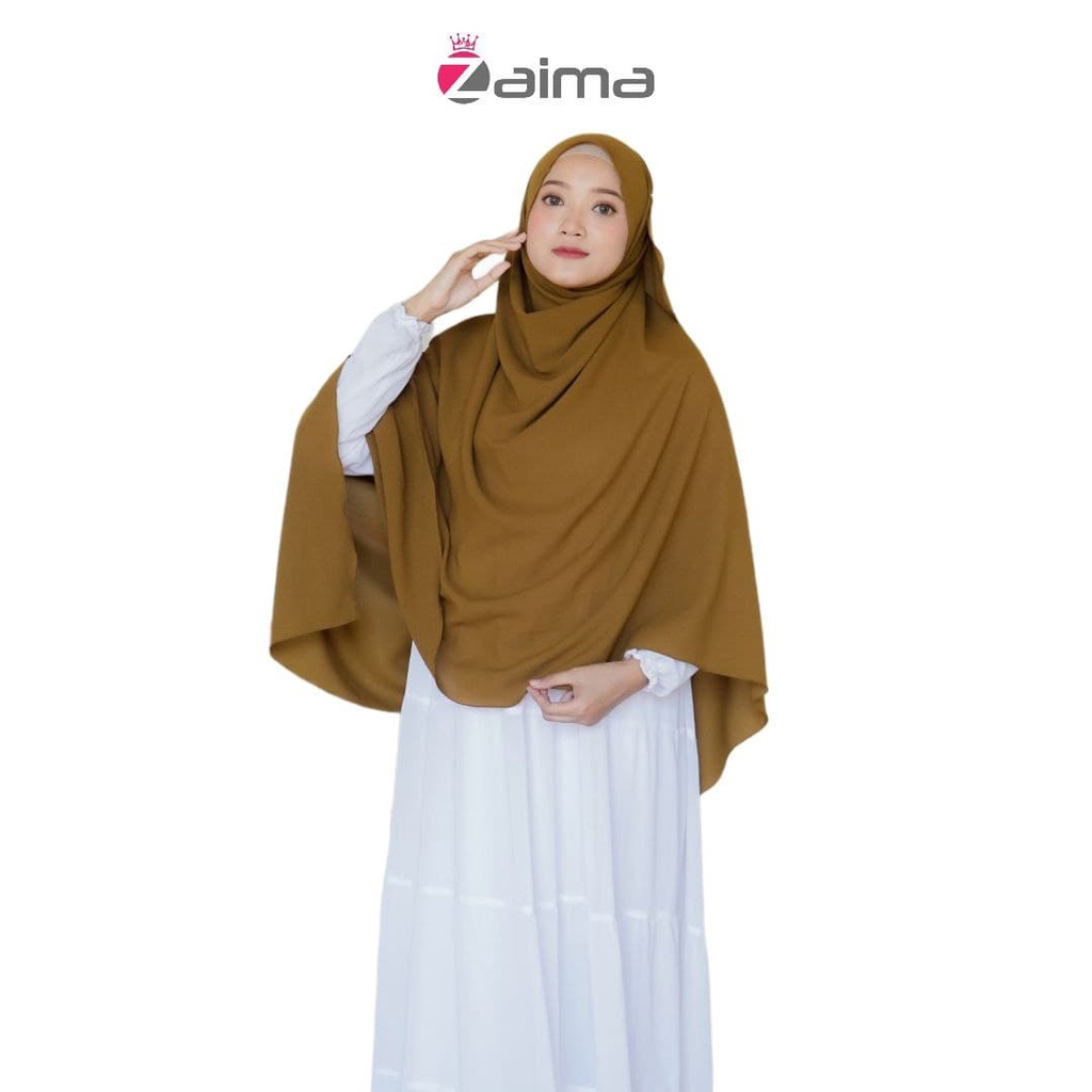 Pashmina Jumbo Syari 200 x 100 Lebar Besar Diamond Italiano-Olive