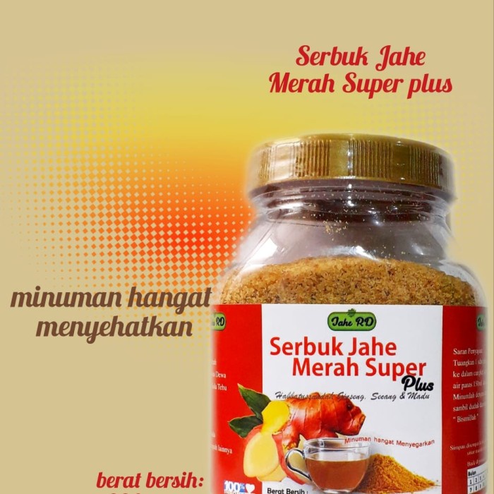 

tradisional-minuman- distributor jahe merah super plus (jahe rd) 330 gram -minuman-tradisional.