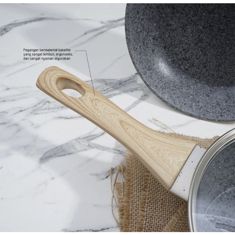 Cypruz 7set keramik anti lengket cookware premium set wajan panci premium terlaris