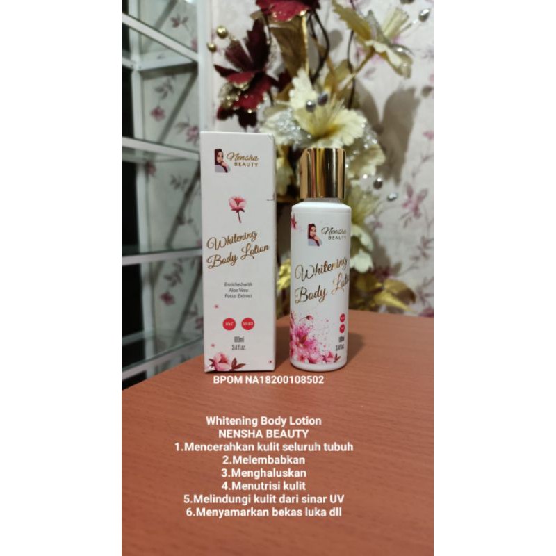 Whitening body lotion NENSHA BEAUTY