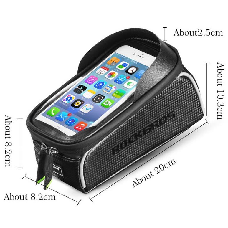 Rockbros Tas Sepeda Waterproof Untuk 6 - 6.7 Inch Smartphone - 017-1