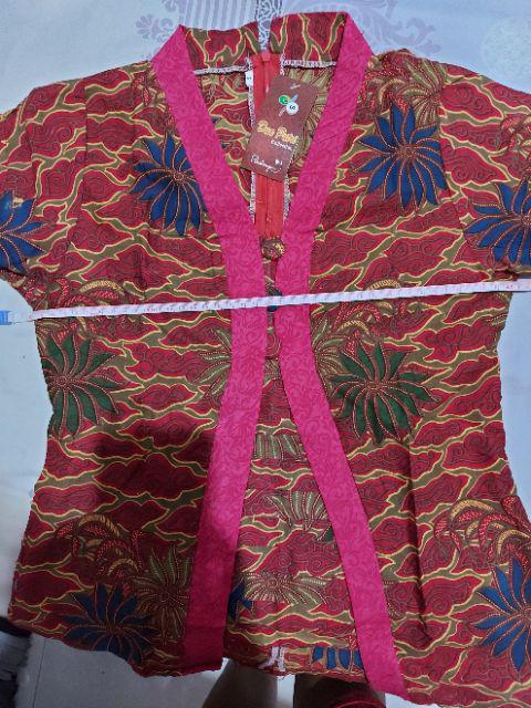 Atasn Blouse Batik Kutubaru Modern - Motif Mega Mendung S-m-l-xl-xxl-3l-4l-5l