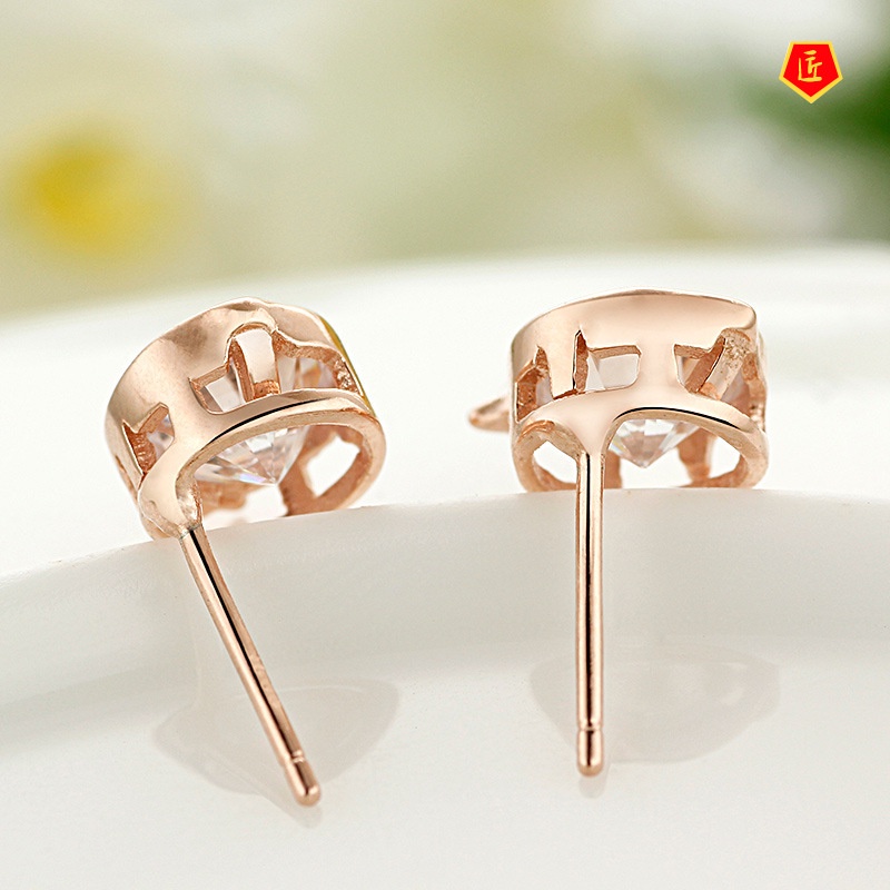 [Ready Stock]Women's 925 Silver Creative Fish-Shaped Stud Earrings