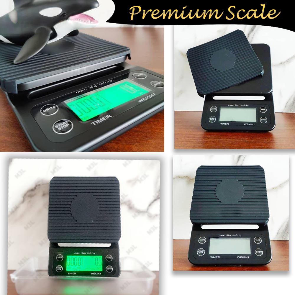 Timbangan Digital dapur kopi bumbu Masak 3kg 0.1g dengan Timer - NS-CF1 Ready Medan Premium