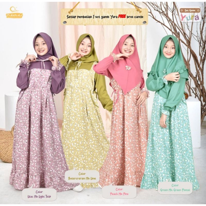 Gamis Yura ori Oido kids