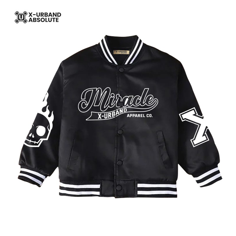 Dhozen Jaket Varsity Baseball Anak Laki Laki - Perempuan Usia 1-12 Tahun