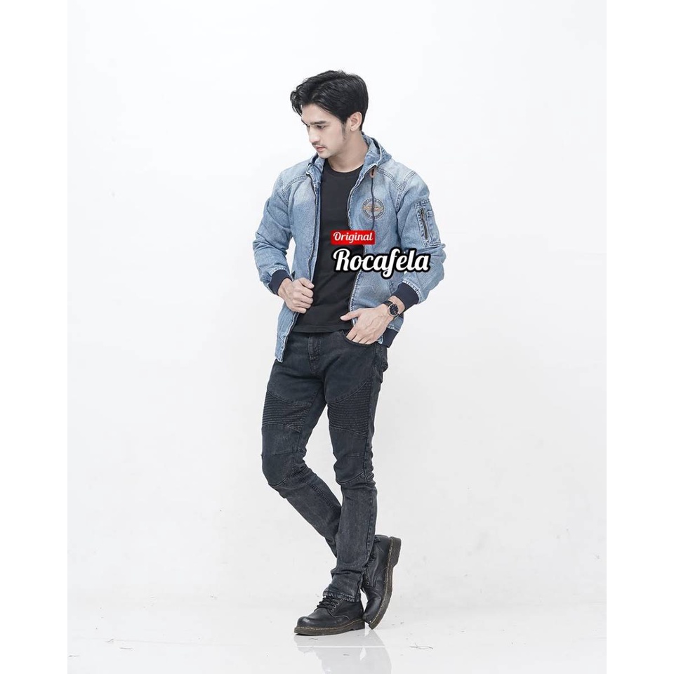 JAKET JEANS HOODIE PRIA TERBARU JAKET JEANS HOODIE PRIA TEBAL JAKET LEPIS PRIA WANITA JAKET DENIM DISTRO BANDUNG JAKET JINS