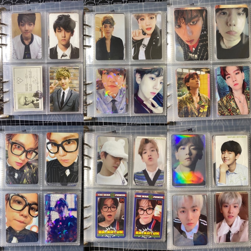 pc baekhyun bbh photocard mama cbx hey overdose growl sfy monster lotto kokobop exodus xoxo for life