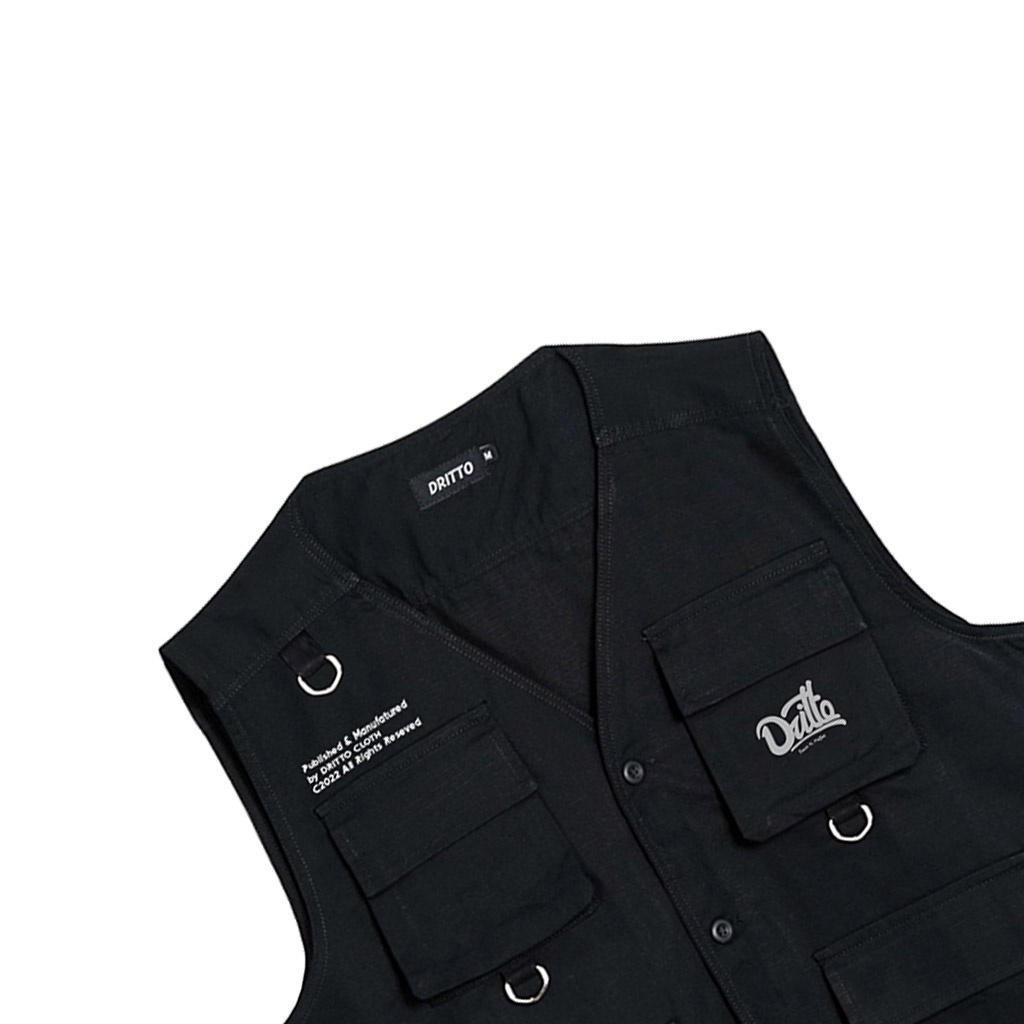 Dritto Vest - Nazio Rompi/Vest Unisex - Hitam