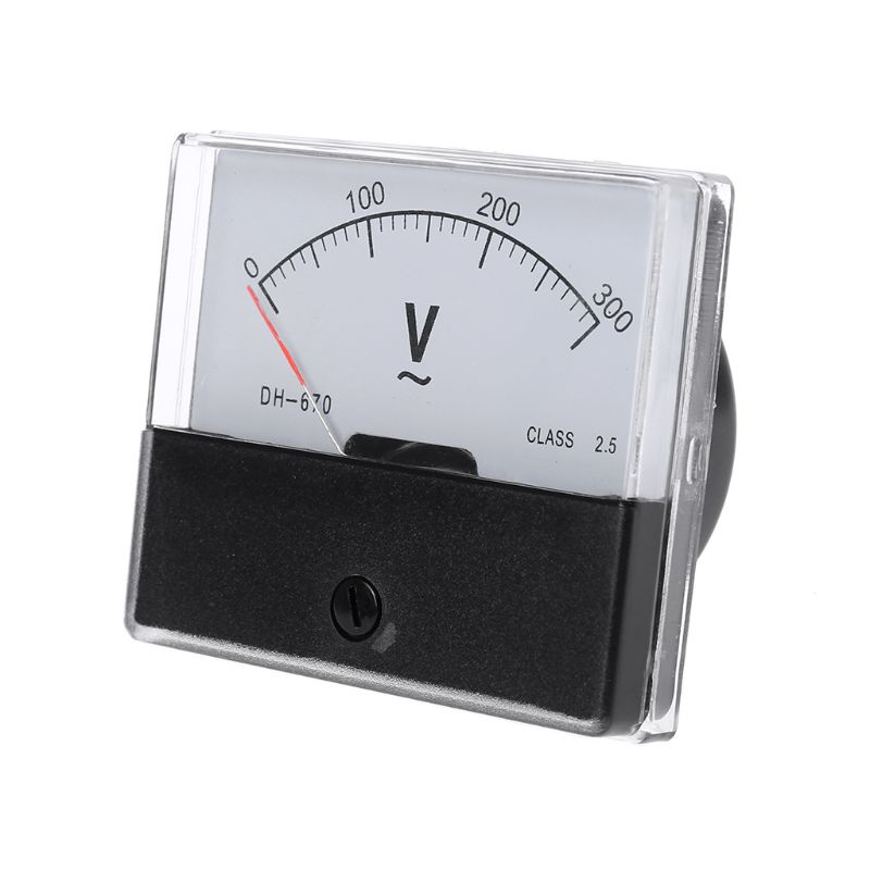 Btsg Rectangular Voltmeter Analog Panel Volt Pengukur Tegangan Portable Voltage Tester Analog Panel Meter Pointer Tipe T