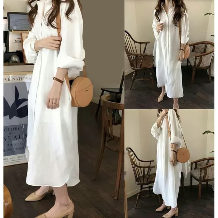 Plain Tunic Muslim Original Mpmf Baju Panjang Hitam Polos 8134SH [Tunik Yuzuka Bw Sw]Tunik Wanita Wo