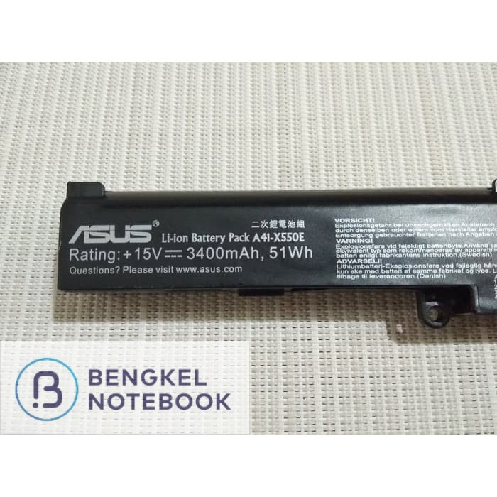 Baterai Asus A41-X550 Internal X450 X450J X450JF A450J A450JF X550Z F550DP-XX022H F550 F550D F550DP X550 X550D X550DP ORIGINAL