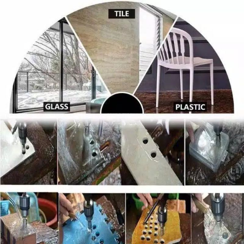 MATA BOR DIAMOND COATED HOLE SAW 1 SET 15PCS