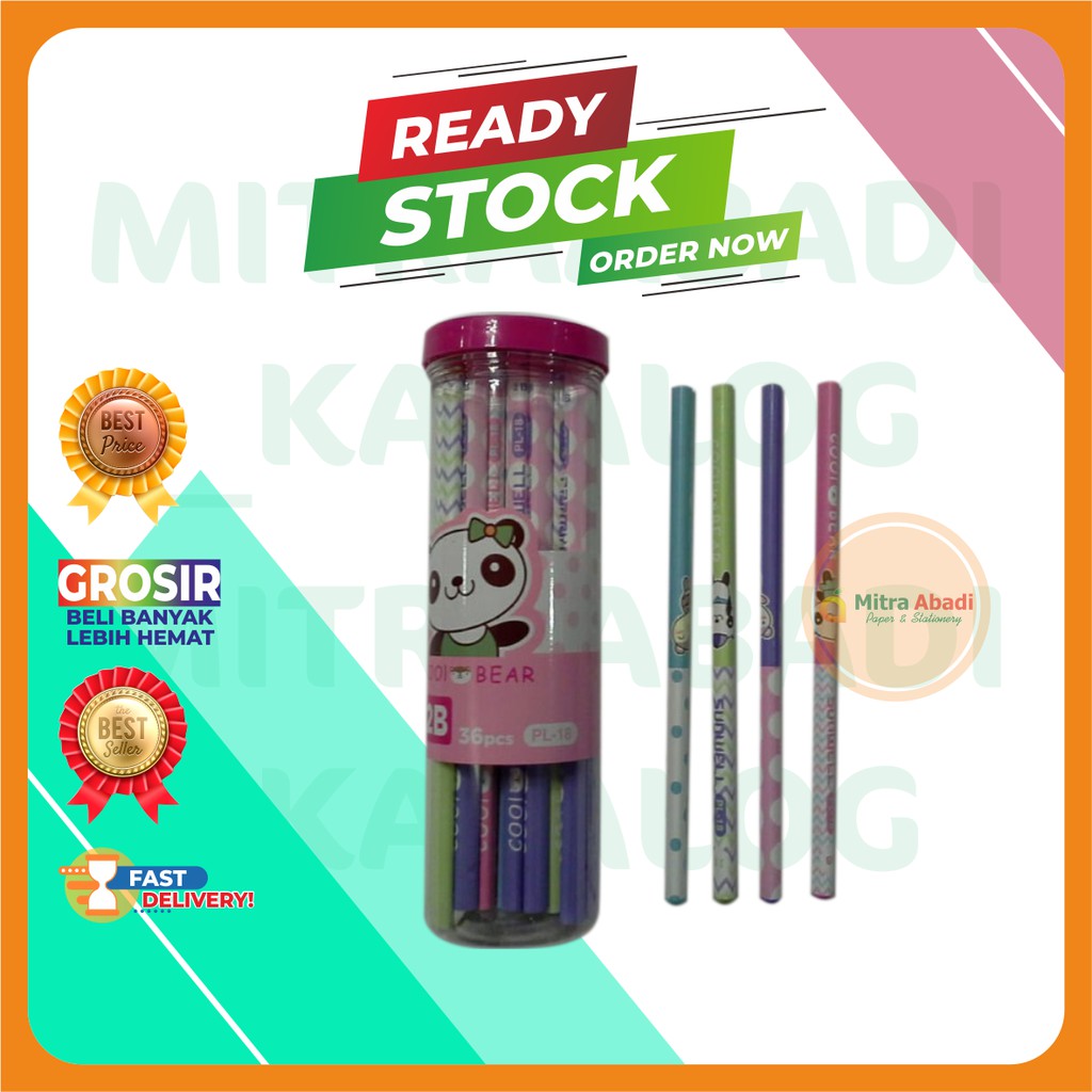 

PENSIL 2B PL 18 MOTIF PANDA SUNWELL