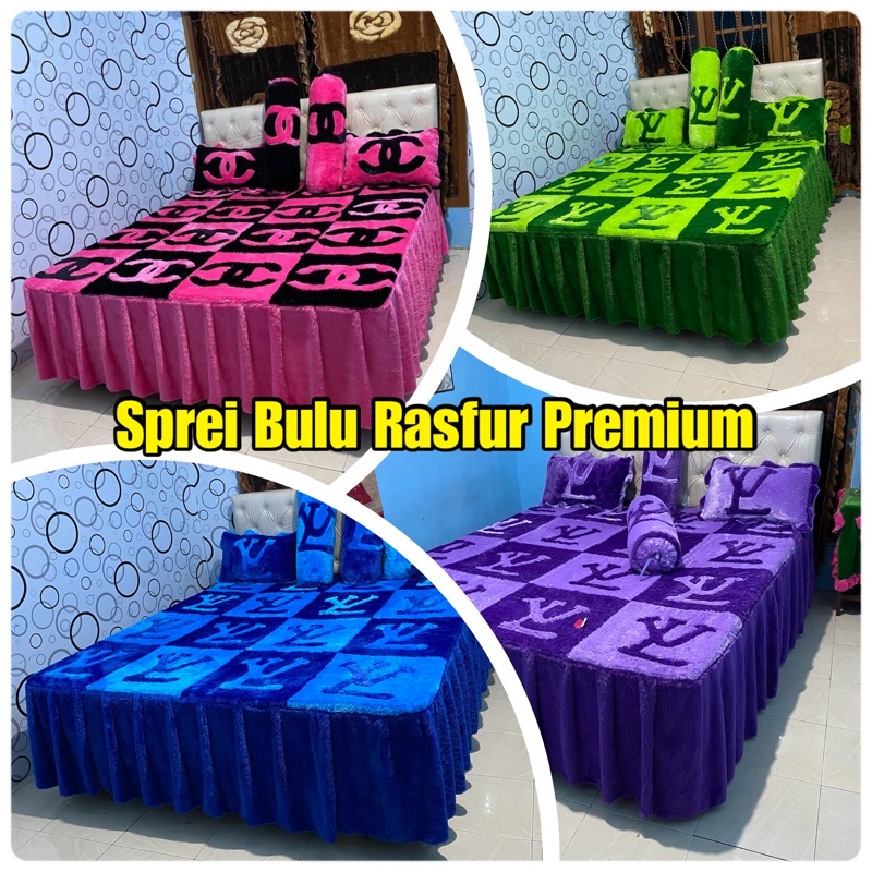 Sprei Bulu Rasfur Lembut dan Halus Untuk Kasur No.1, No.2