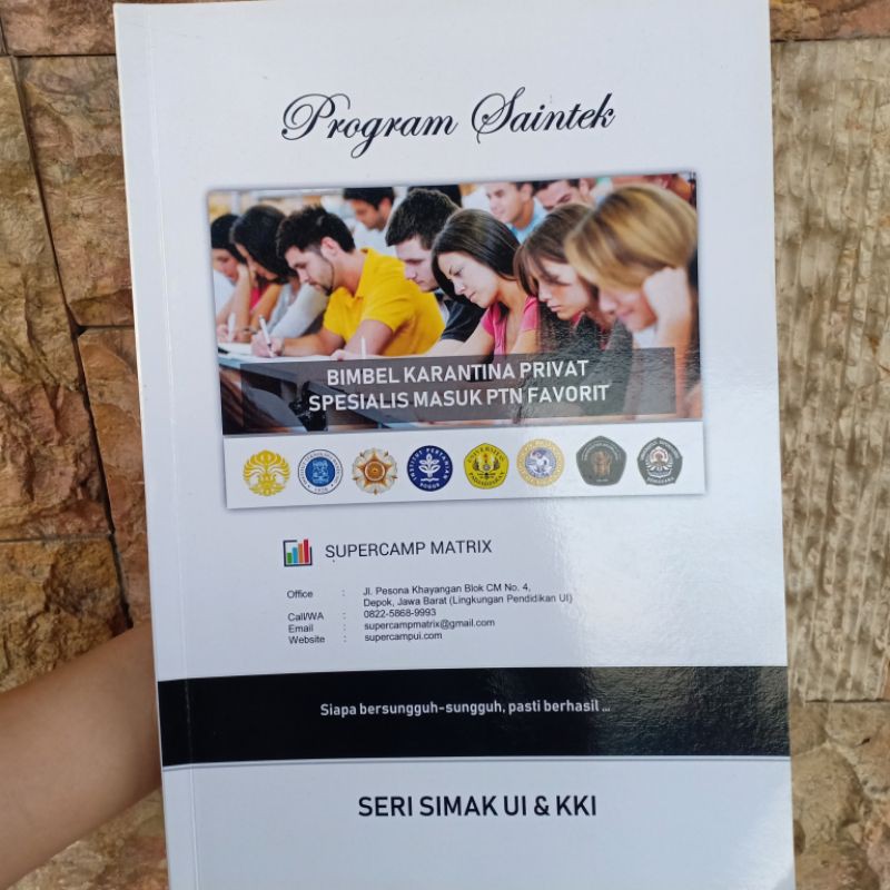 Soal SIMAK UI dan KKI UI SAINTEK Bimbel Supercamp Matrix