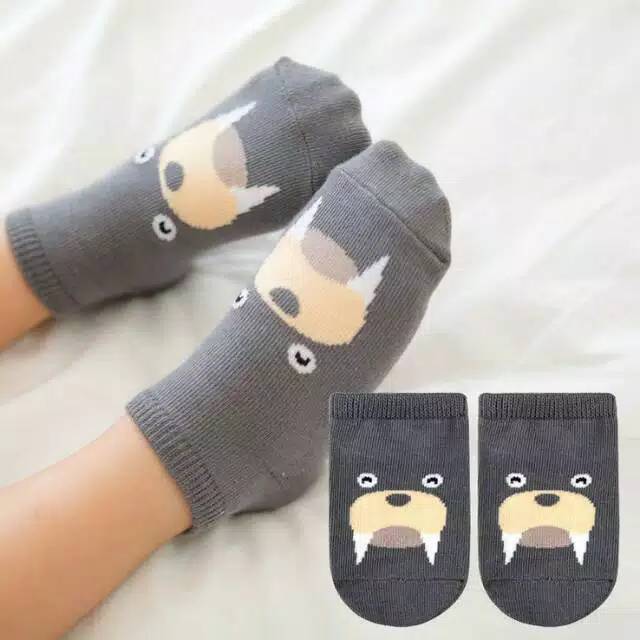 Kaos Kaki Bayi Import Korea karakter Hewan/ Kaos Kaki Anak (0 - 2 Tahun)