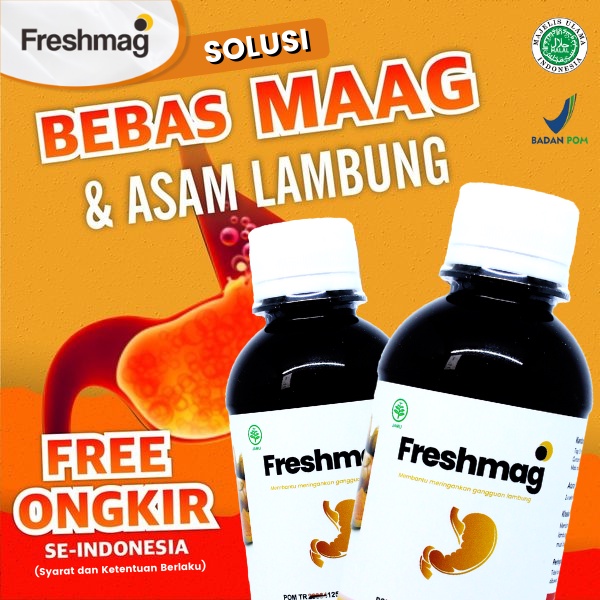 FRESHMAG ORIGINAL | MADU FRESHMAAG MENGATASI DENGAN CEPAT ASAM LAMBUNG,MAAG,GERD 100% ORIGINAL