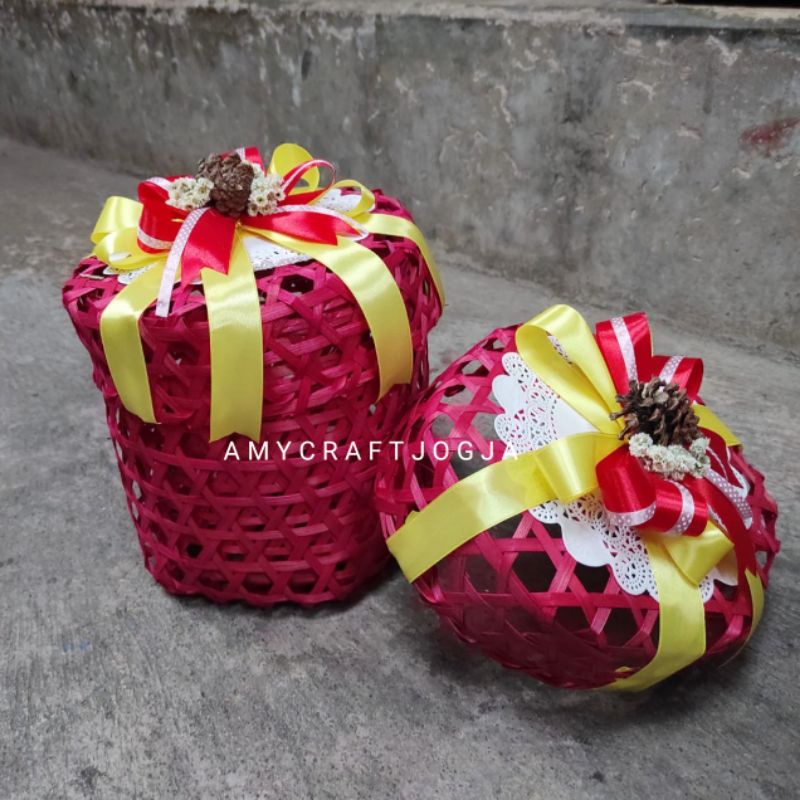 

[SPESIAL NATAL] Klongsong Spesial Pita Premium d 15 t 20 cm/Packaging Bambu Natal/Packaging Spesial Premium/Packaging Unik