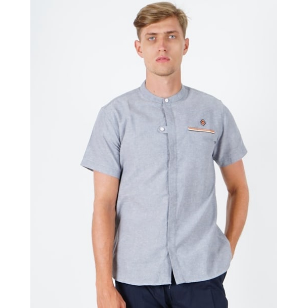 BAJU KOKO - Mezzanine Lengan Pendek LIGHT GREY