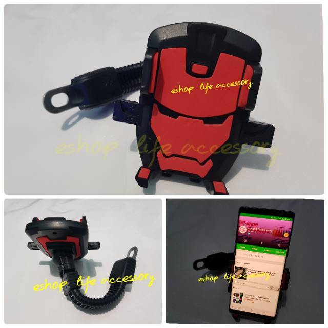 Holder HP Handphone GPS di motor Matic Sport Universal Braket SPION / vario 150 / vixion1
