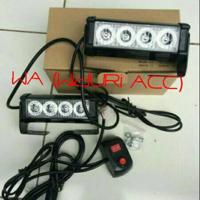 Lampu Strobo LED 4 mata universal variasi yamaha aerox 155 nmax
