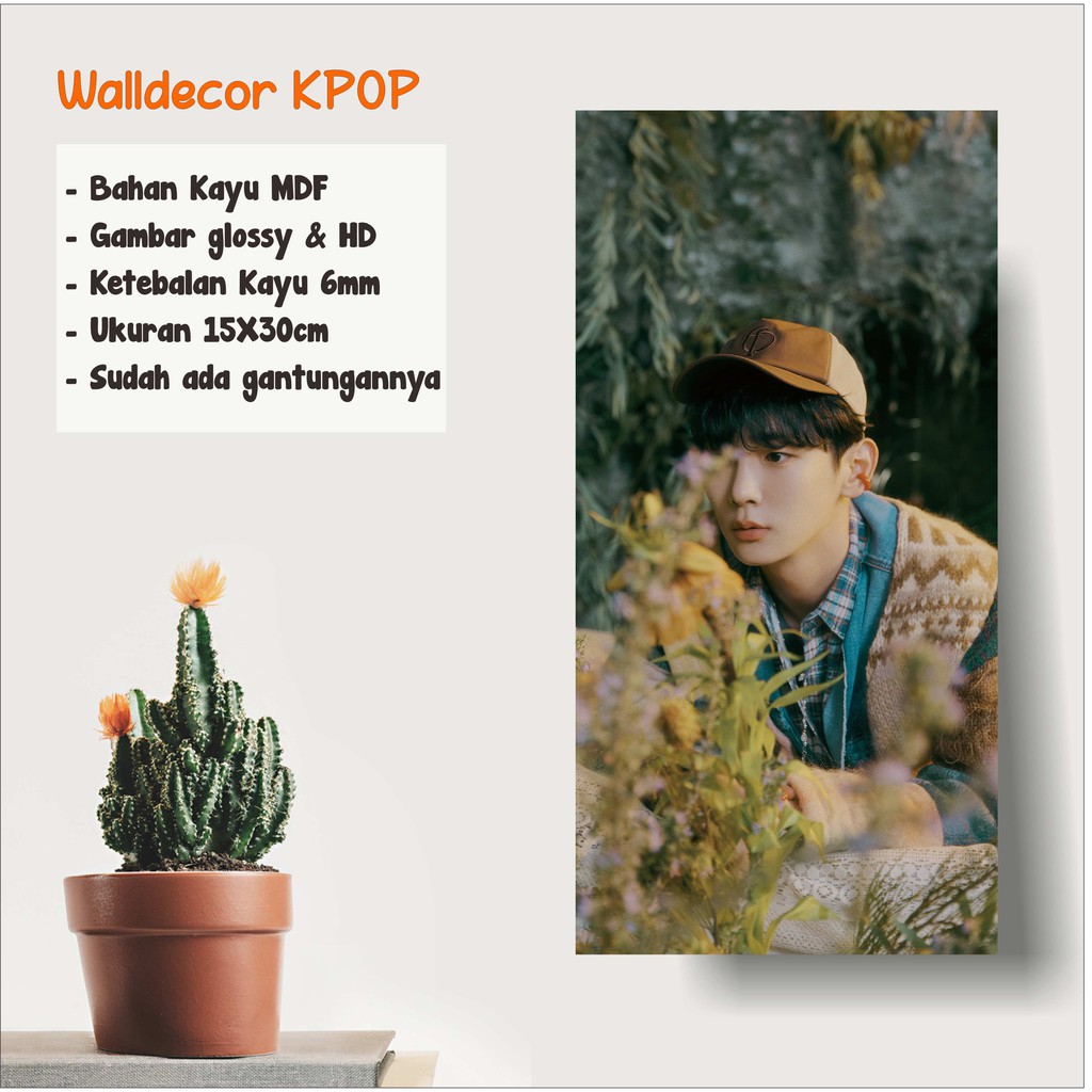 WALLDECOR SHINEE KEY UKURAN 15X30 CM