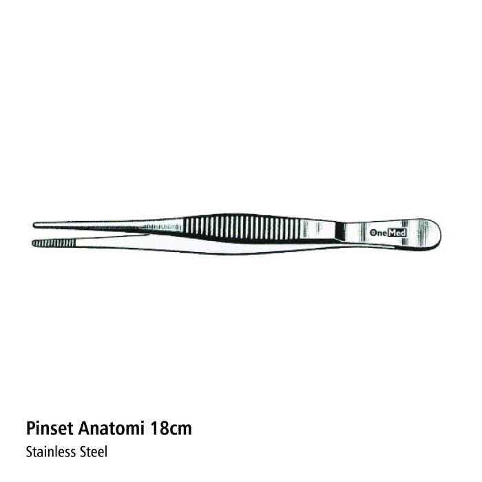 Pinset Anatomi 18cm Stainless Steel Onemed OJ