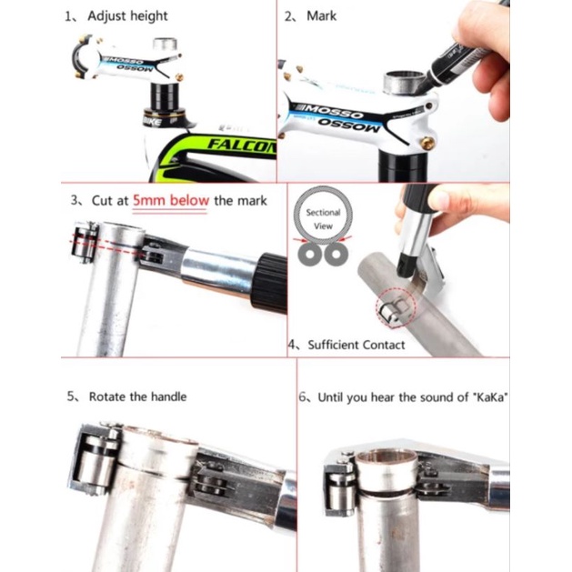 Kenway Cutter Pemotong Potong Fork Handlebar Seatpost Sepeda Alat Potong Pipa Besi Aluminium Alloy