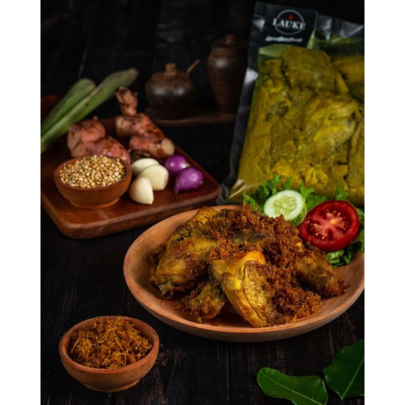 KIRIM INSTAN LAUKE Ayam Bumbu Kuning / Ayam Ungkep Siap Goreng