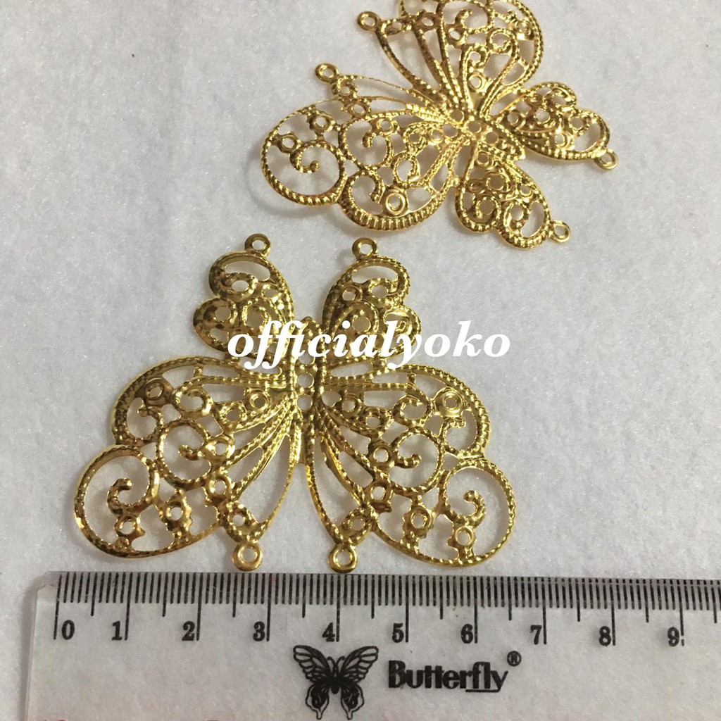 Lempengan Besi Emas / Hiasan / Dekorasi Mahar / Hantaran / Prakarya isi 2pcs #7