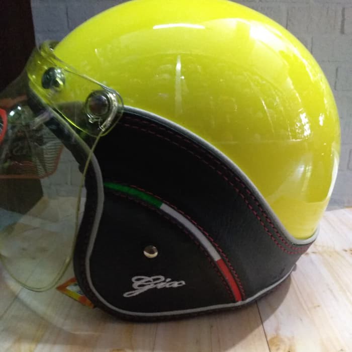 Helm bogo gix nasa kulit pastel yellow
