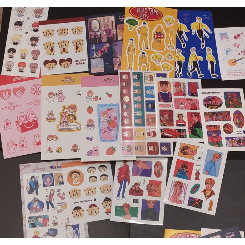 NCT DREAM 127 WAYV FANART DECO BINDER STICKER MARK HAECHAN TEN JAEMIN JISUNG RENJUN JENO CHENLE