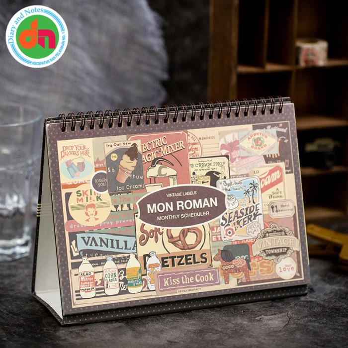 

[RESTOCK] Kalender Meja dan Planner Mon Roman Monthly Scheduler