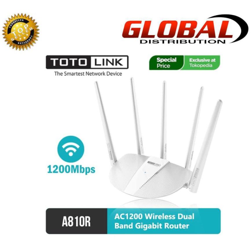 TOTOLINK A810R - AC1200 Wireless Dual Band Gigabit Router Ac1200