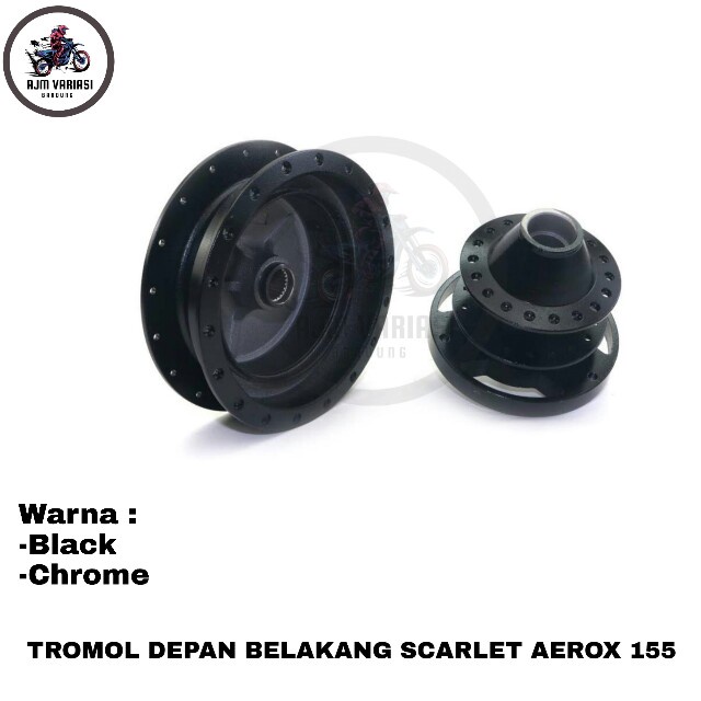 Tromol Trombol Hub Scarlet Depan Belakang Scarlet AEROX 155