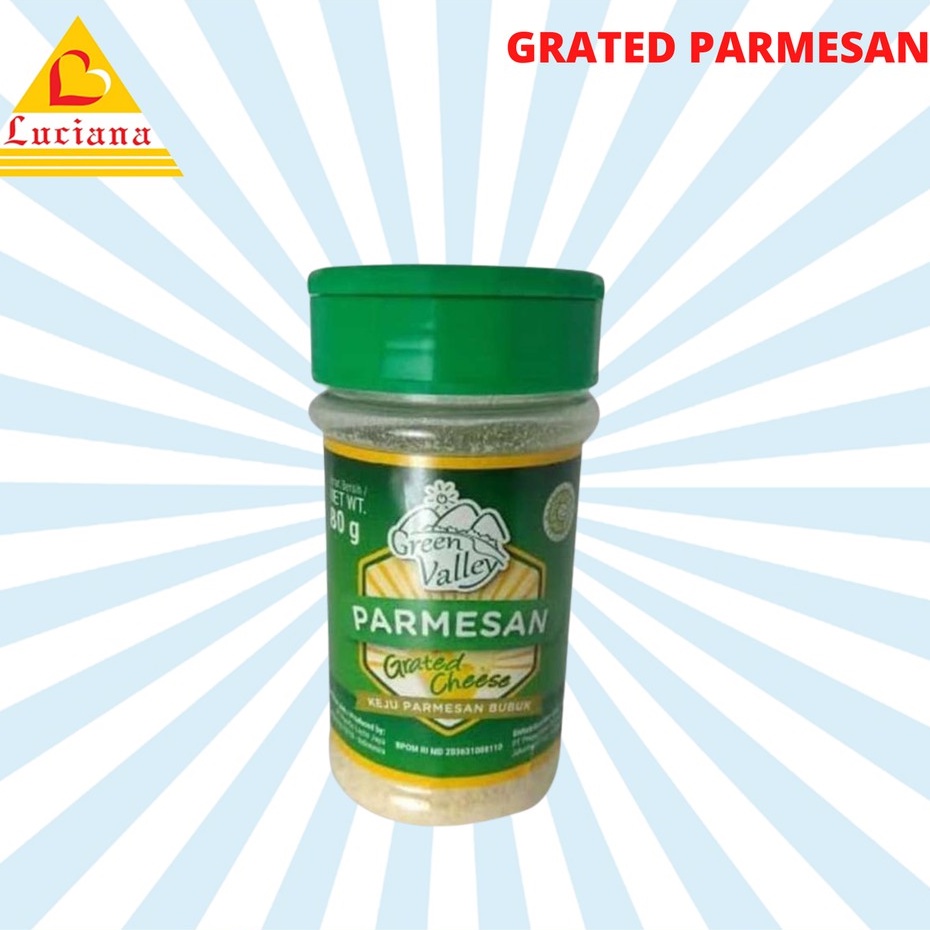 Keju parmesan / Parmesan Cheese Green Valley Grated 80 g