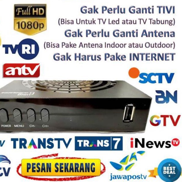 SH8 SET TOP BOX STB UBAH TV ANALOG JADI TIVI DIGITAL DVB T2 TERRESTRIAL 2 BRAND TAFFWARE BIEN 9 / 8 dz084 TV Tunner Reciever Youtube h 264 full HD 1084p dvb-t2