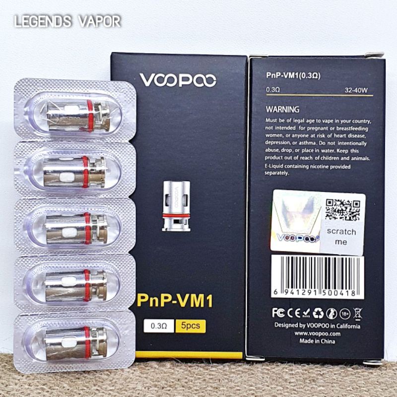 COIL VOOPOO PNP-VM1 0.3 OHM AUTHENTIC HARGA SATUAN