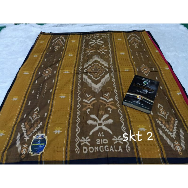 Sarung BHS Clasic, Sarung Donggala Hitam Gradasi Skt Rayon dan putih Murah