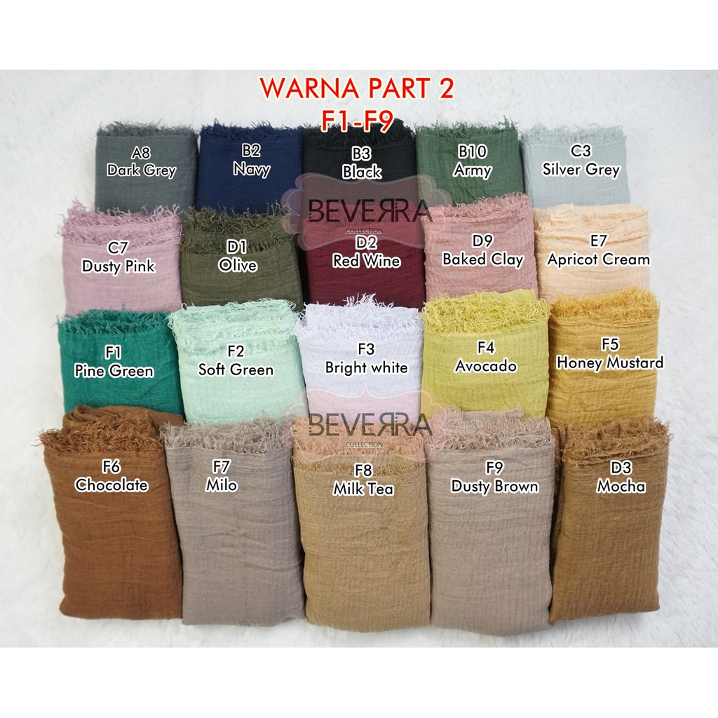 HIJAB PASHMINA CRINKLE COTTON SHAWL a28 BEVERRA PLISKET RAWIS negro shawl hijab kusut krinkle-7